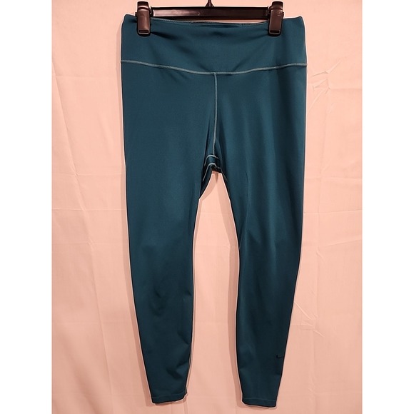 Nike Dri-fit Workout‎ Pants Womens L, Athletic Wear Fitness, Green - Picture 1 of 7
